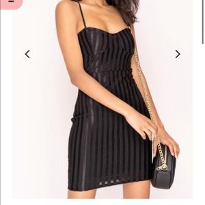 NWT Black Ribbed Dress Adjustable Straps